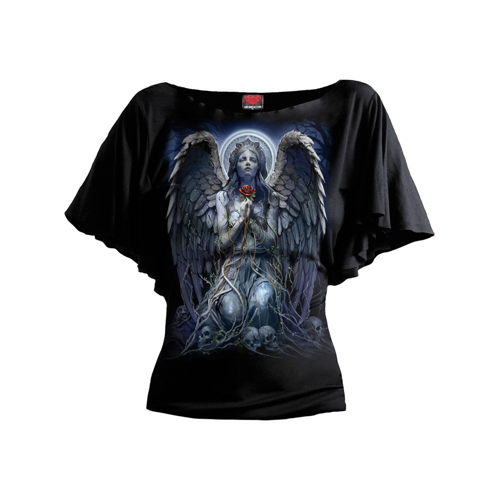 Spiral - Grieving Angel Top - Black